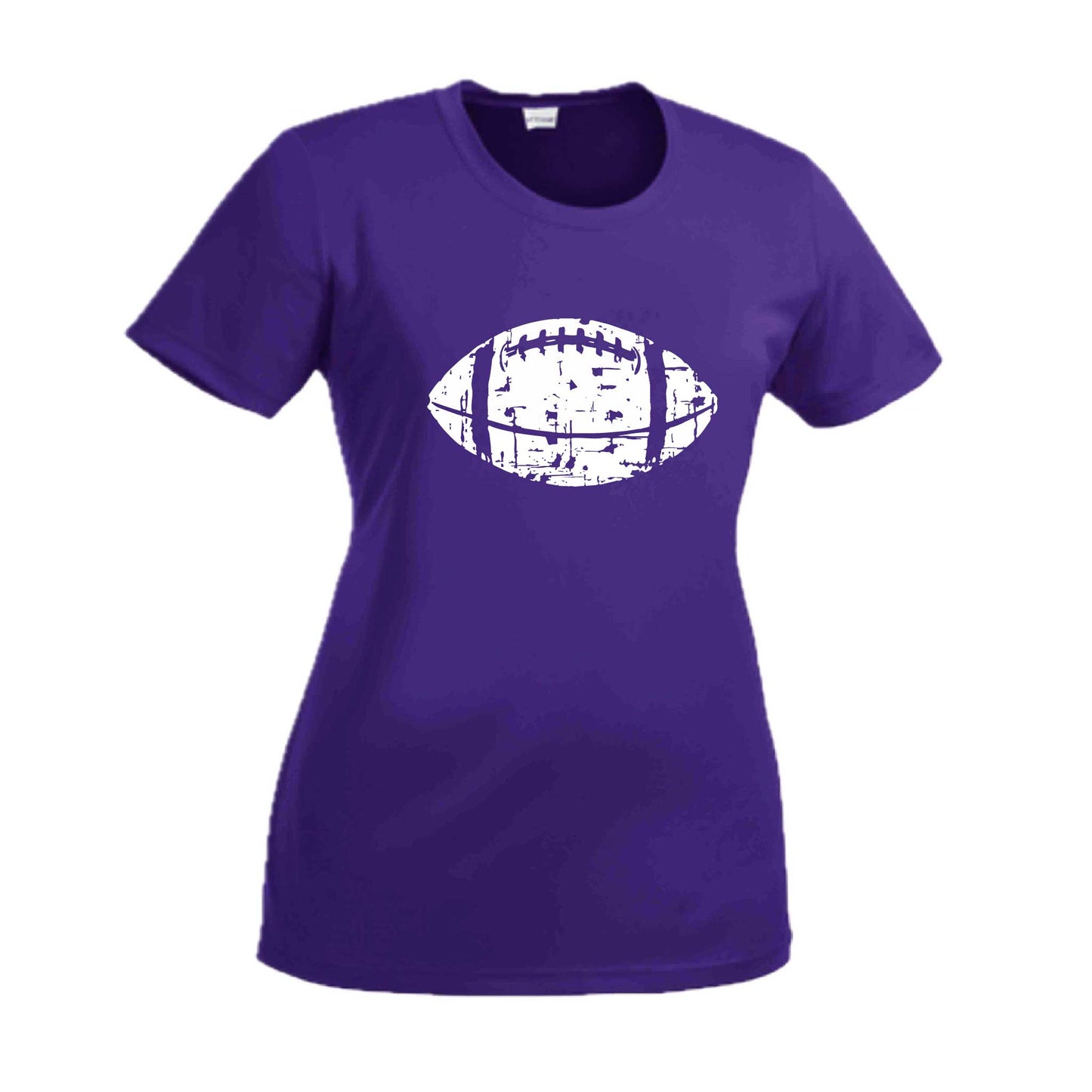Football Scramble | Women’s Short Sleeve Crewneck Football T-Shirts | 100% Polyester