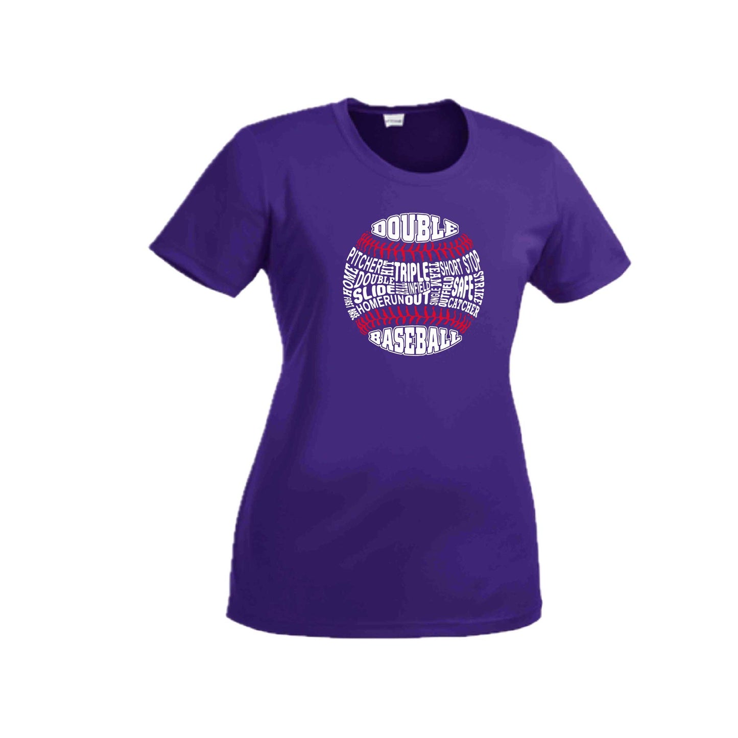 Grand Slam | Women’s Short Sleeve Crewneck Baseball T-Shirts | 100% Polyester