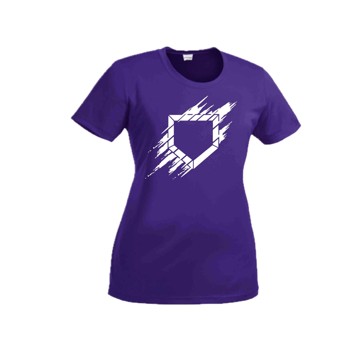 Home Plate | Women’s Short Sleeve Crewneck Baseball T-Shirts | 100% Polyester