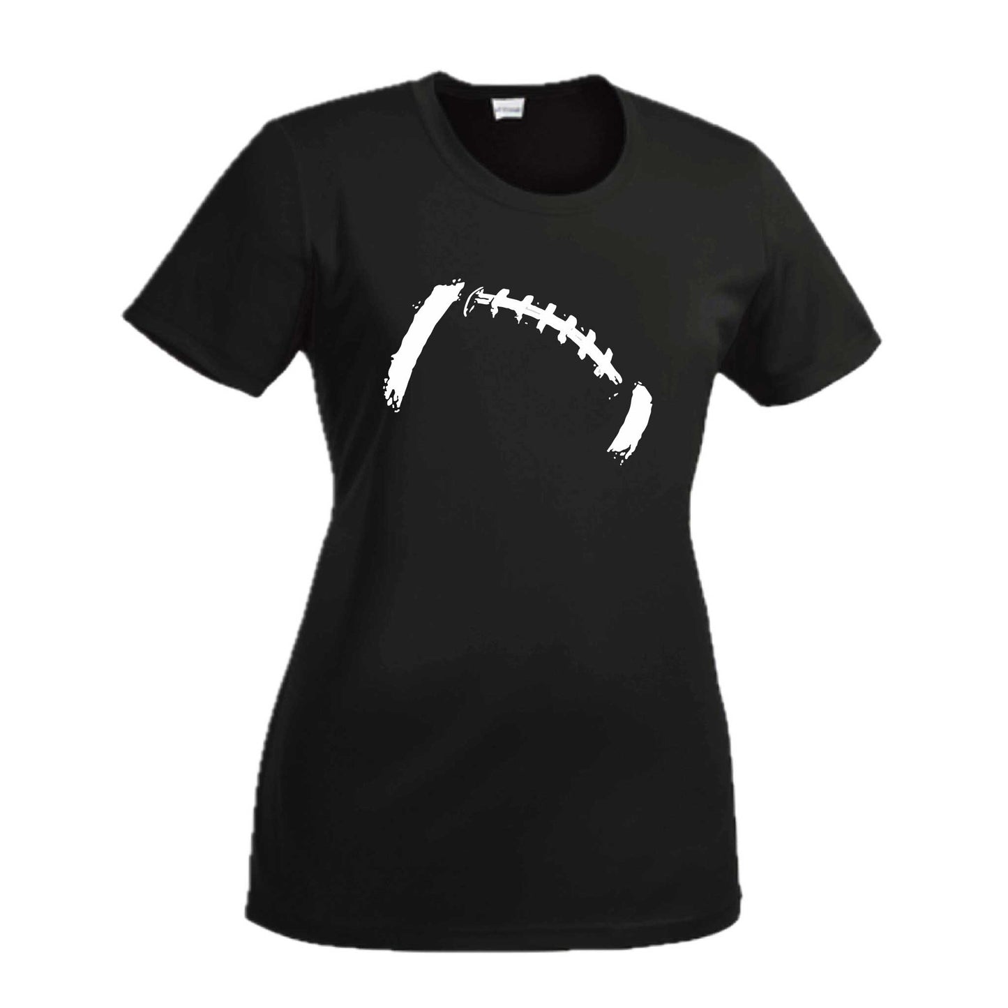 Retro Football | Women’s Short Sleeve Crewneck Football T-Shirts | 100% Polyester