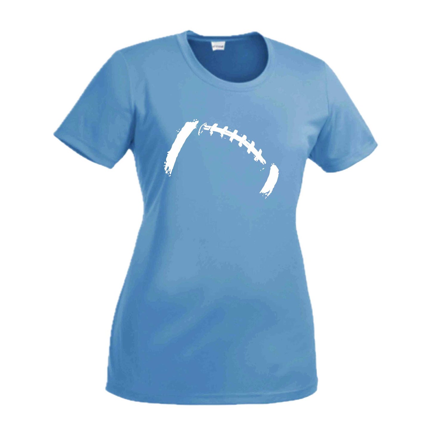 Retro Football | Women’s Short Sleeve Crewneck Football T-Shirts | 100% Polyester