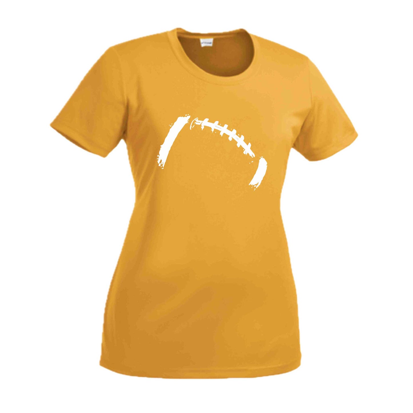 Retro Football | Women’s Short Sleeve Crewneck Football T-Shirts | 100% Polyester