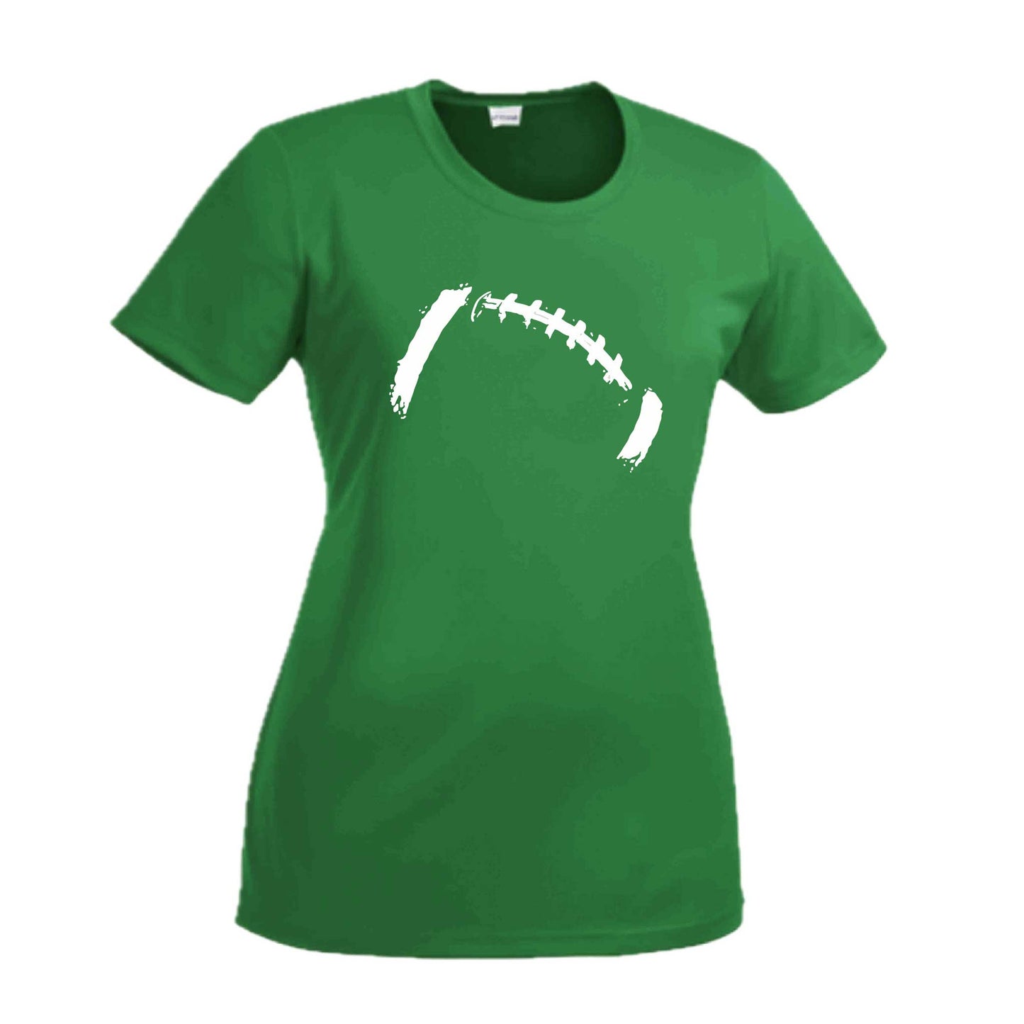 Retro Football | Women’s Short Sleeve Crewneck Football T-Shirts | 100% Polyester