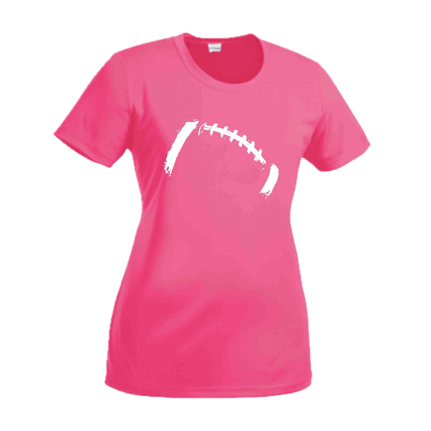 Retro Football | Women’s Short Sleeve Crewneck Football T-Shirts | 100% Polyester