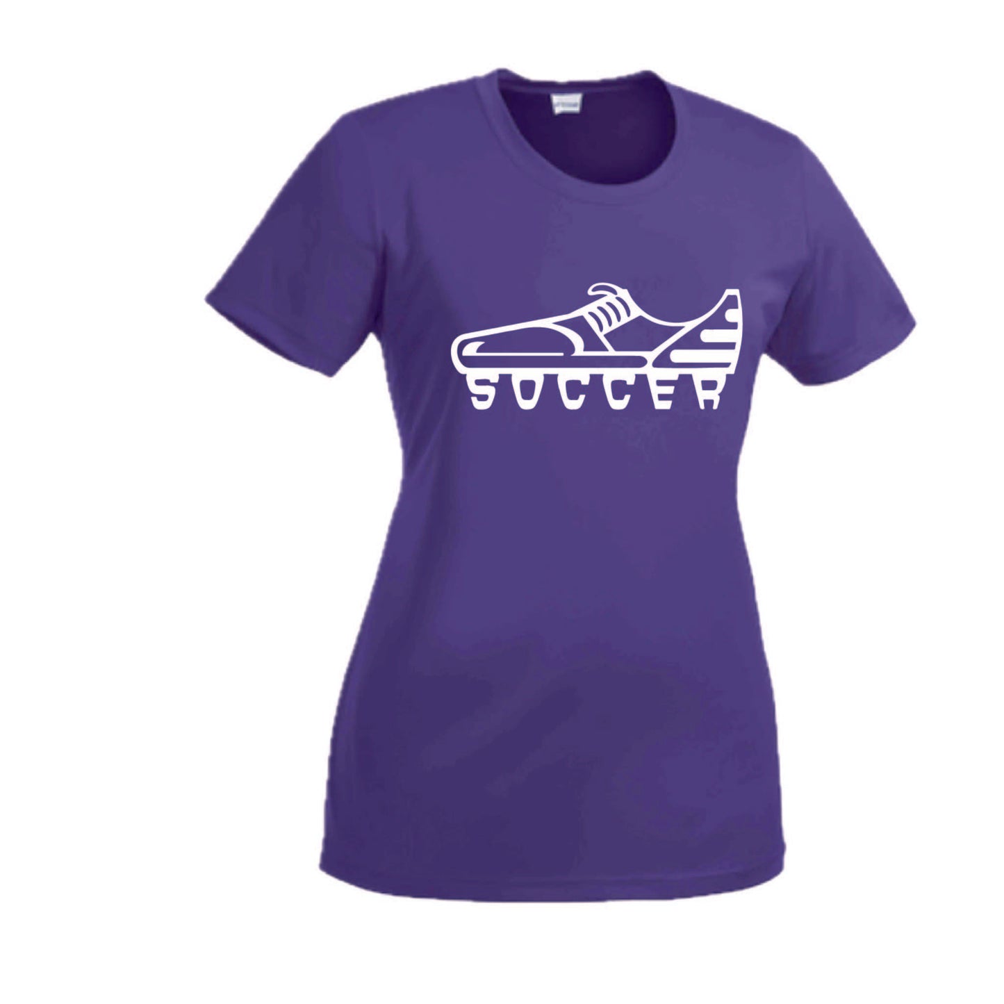 Soccer Cleat | Women’s Short Sleeve Crewneck Soccer T-Shirts | 100% Polyester