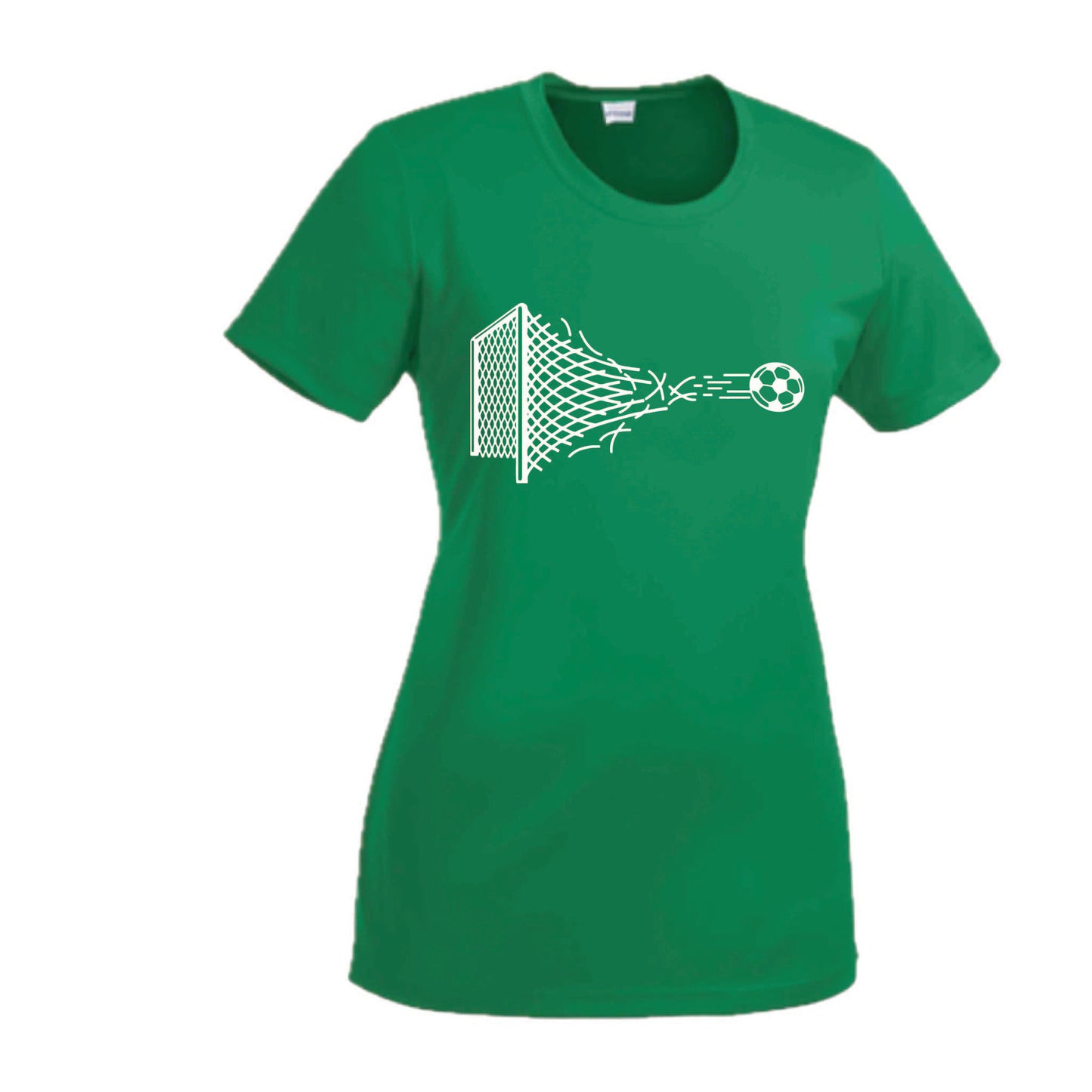 Soccer Net | Women’s Short Sleeve Crewneck Soccer T-Shirts | 100% Polyester