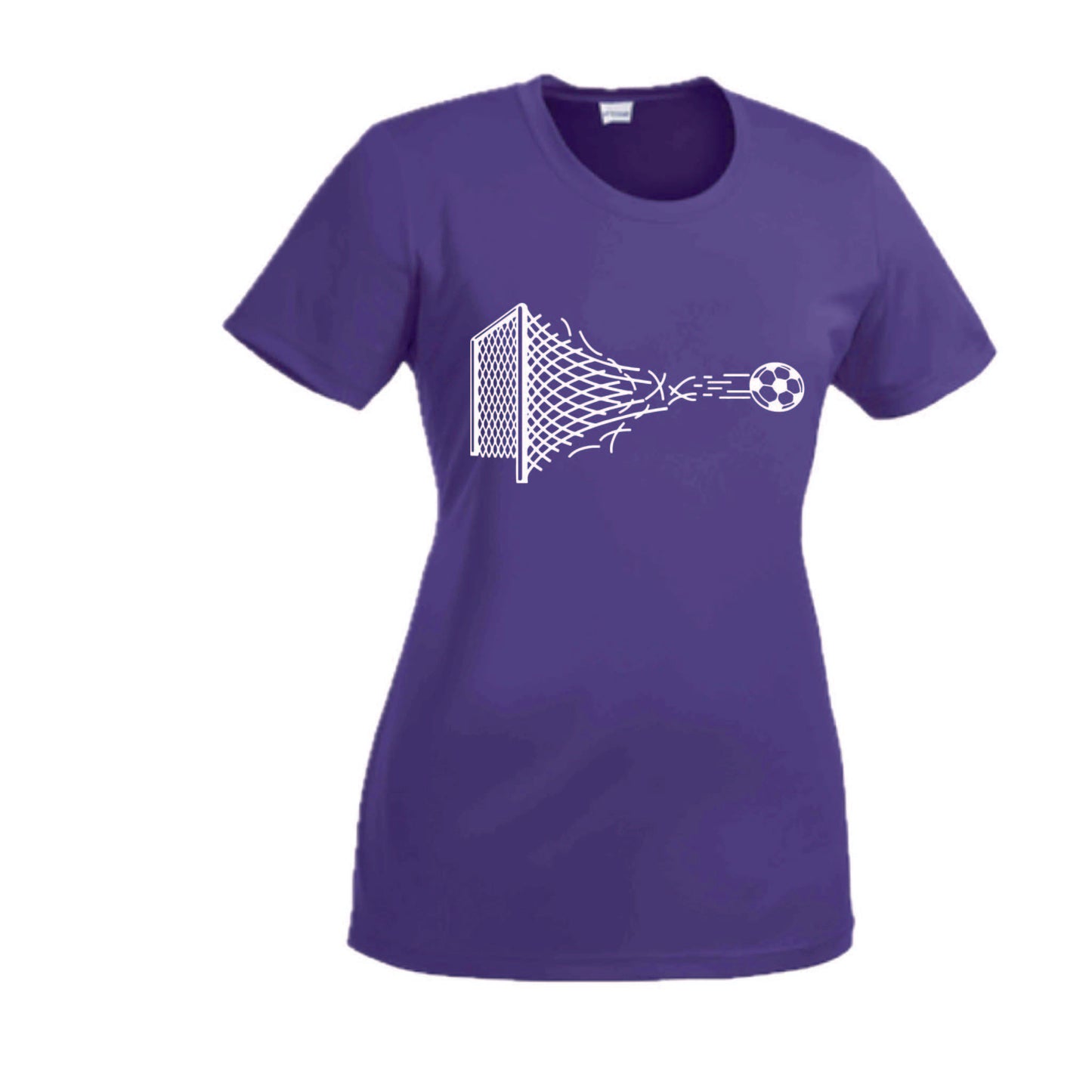 Soccer Net | Women’s Short Sleeve Crewneck Soccer T-Shirts | 100% Polyester