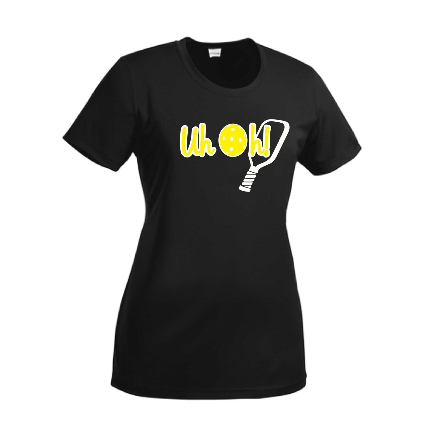 Uh Oh! | Women’s Short Sleeve Pickleball Crewneck T-Shirts | 100% Polyester