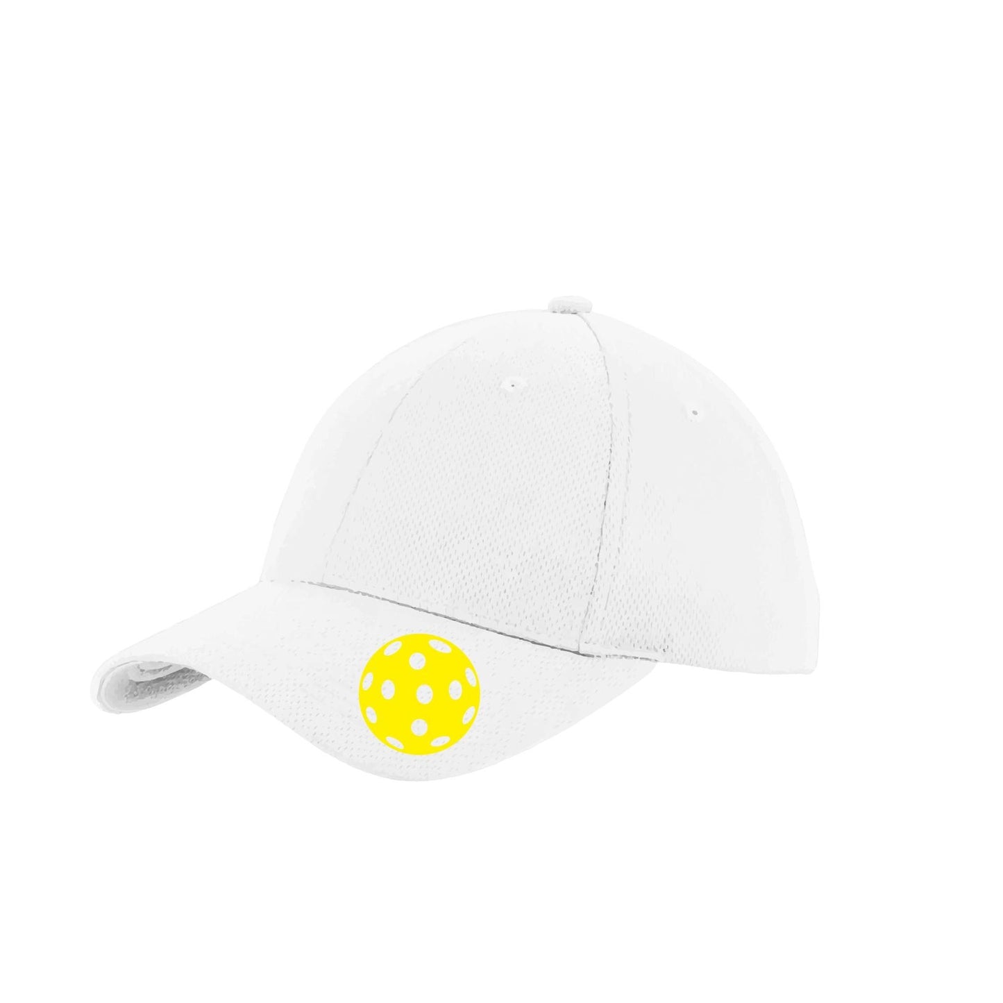 Yellow Pickleball (Customizable) | Pickleball Hat | Moisture-Wicking 100% Polyester