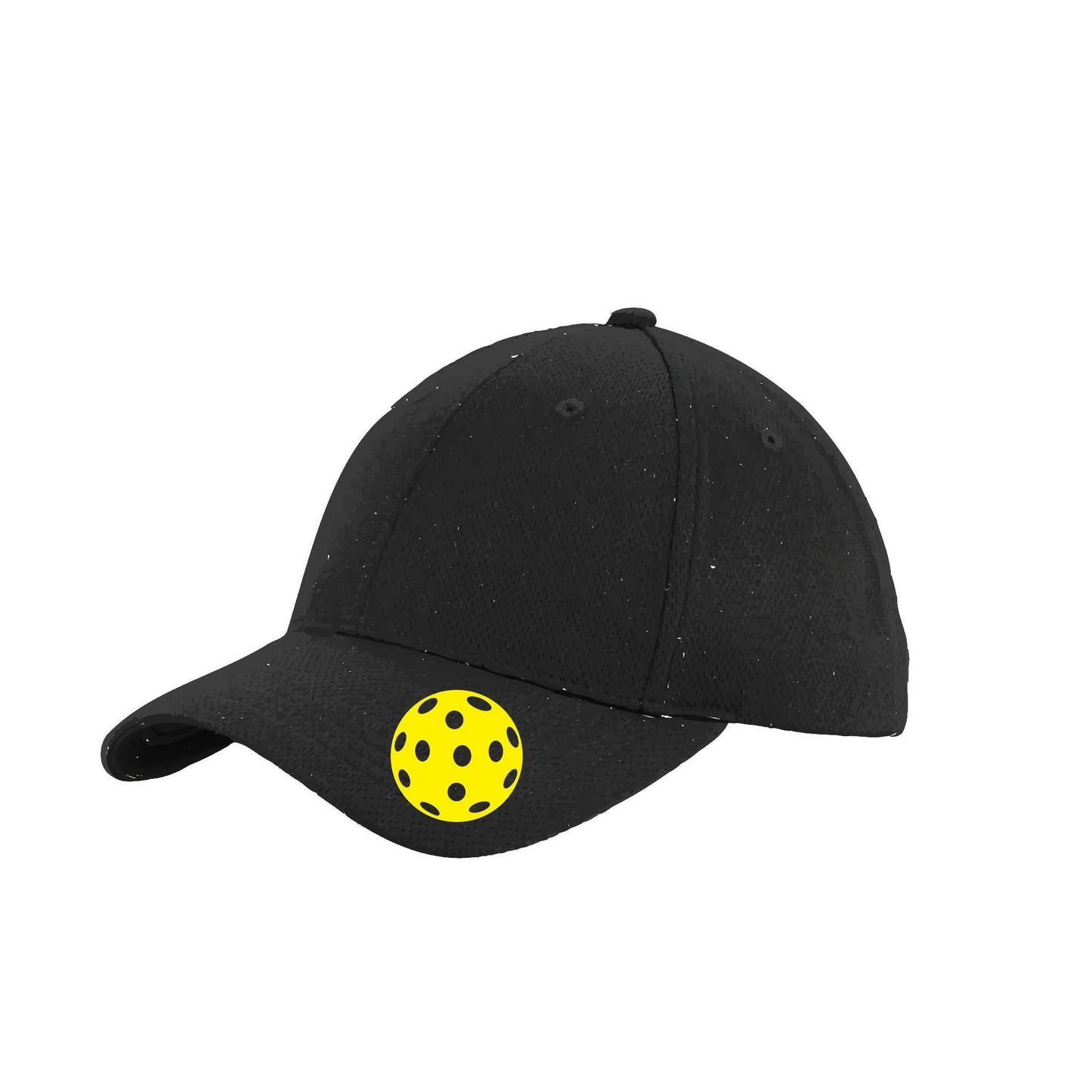 Yellow Pickleball (Customizable) | Pickleball Hat | Moisture-Wicking 100% Polyester