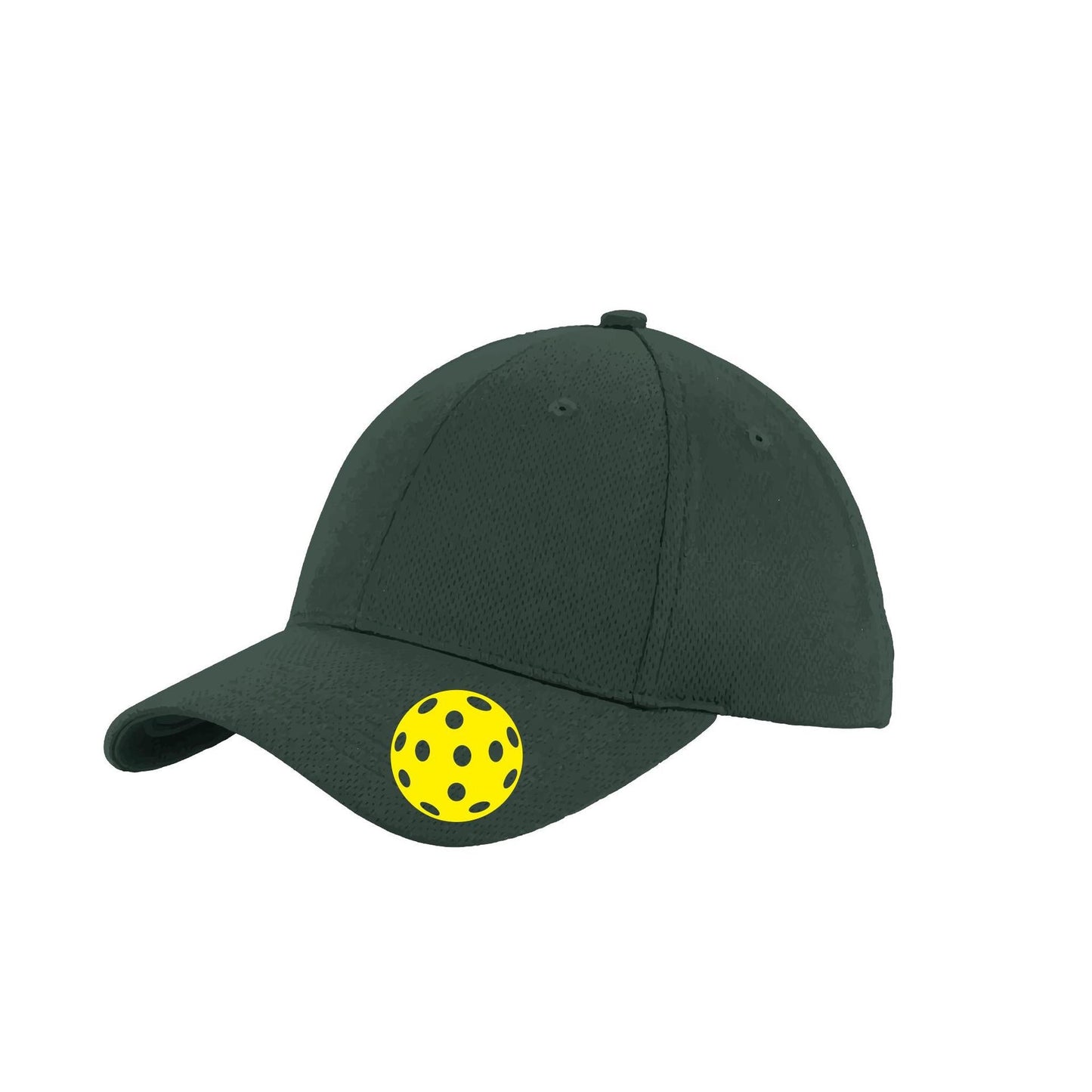 Yellow Pickleball (Customizable) | Pickleball Hat | Moisture-Wicking 100% Polyester