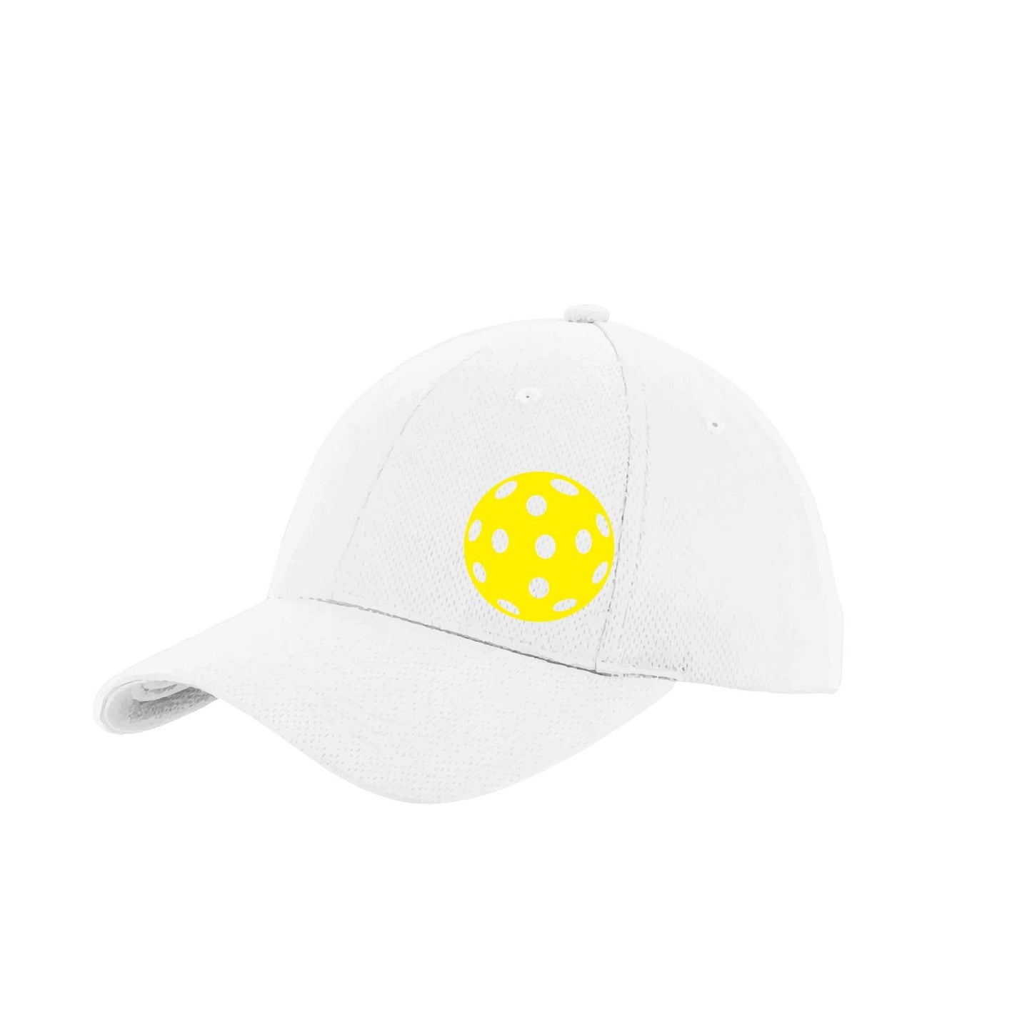 Yellow Pickleball (Customizable) | Pickleball Hat | Moisture-Wicking 100% Polyester
