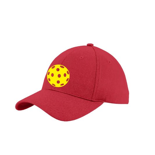 Yellow Pickleball (Customizable) | Pickleball Hat | Moisture-Wicking 100% Polyester