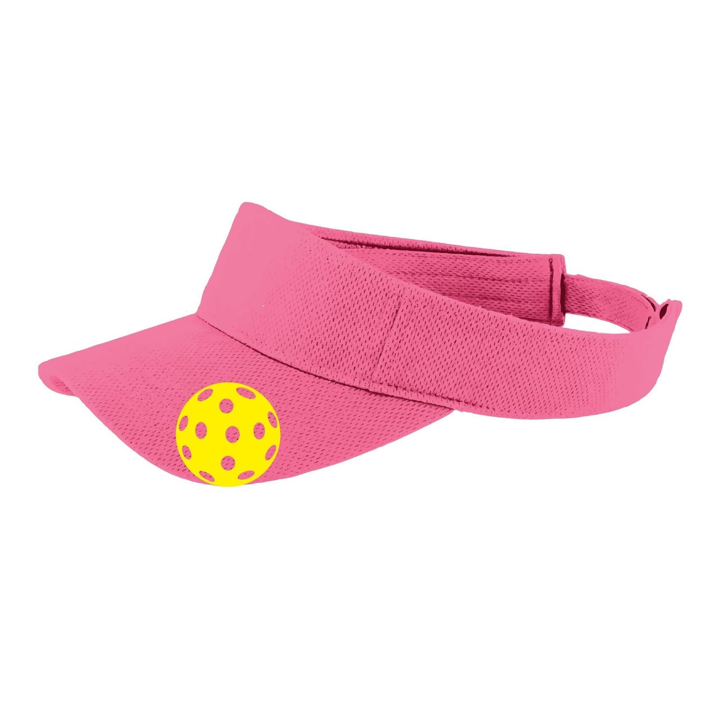 Yellow Pickleball (Customizable) | Pickleball Visors | Moisture Wicking 100% Polyester