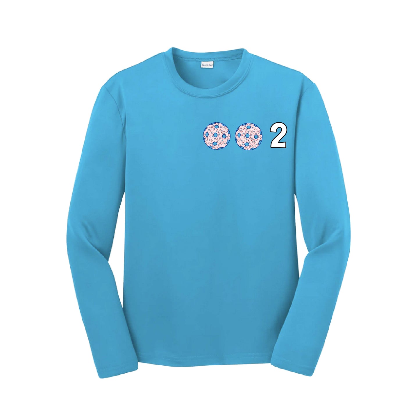 002 (Customizable 10 Pickleball Colors) | Youth Long Sleeve Pickleball Performance T-Shirts | 100% Polyester