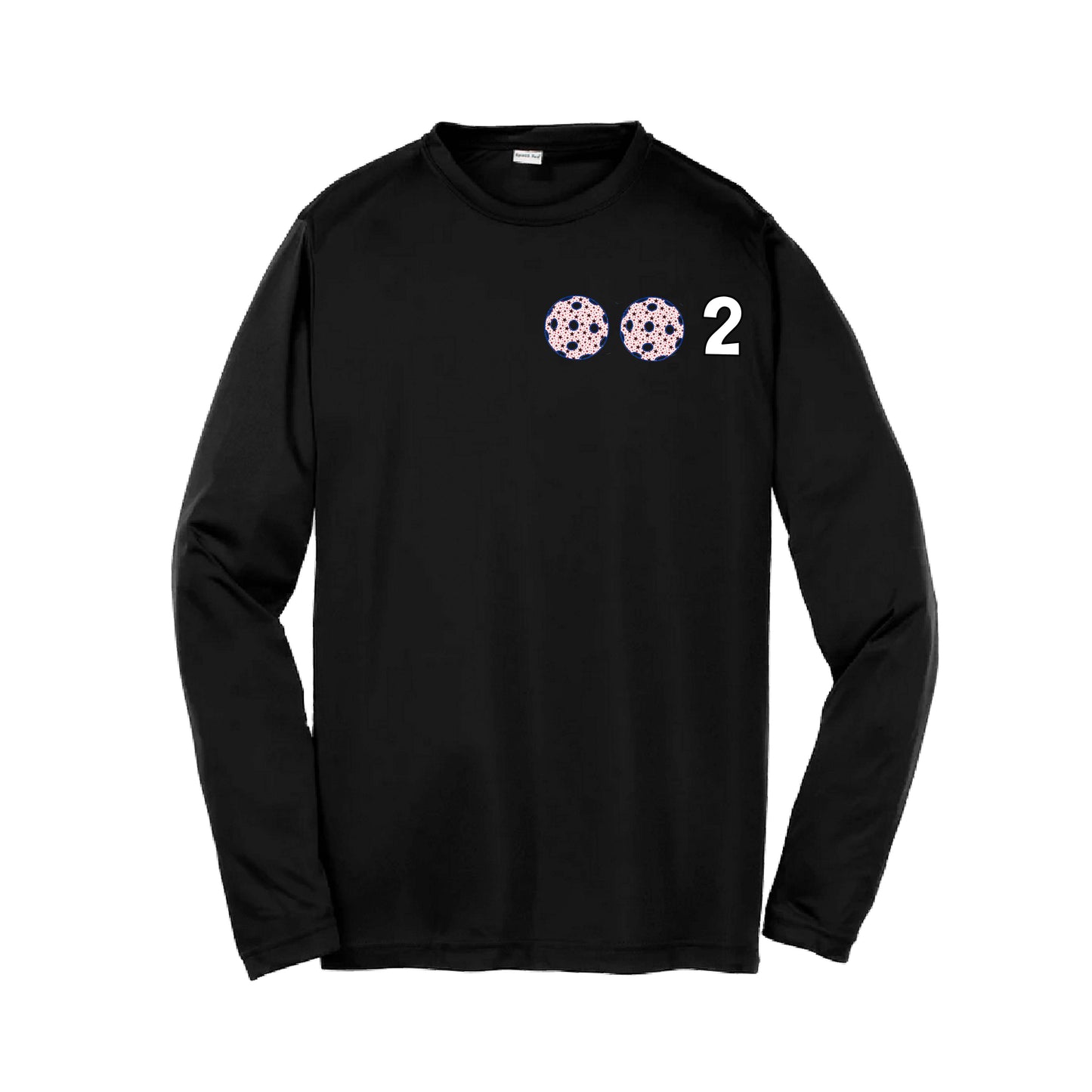 002 (Customizable 10 Pickleball Colors) | Youth Long Sleeve Pickleball Performance T-Shirts | 100% Polyester