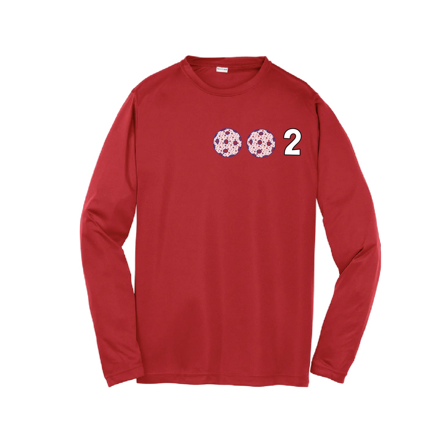 002 (Customizable 10 Pickleball Colors) | Youth Long Sleeve Pickleball Performance T-Shirts | 100% Polyester