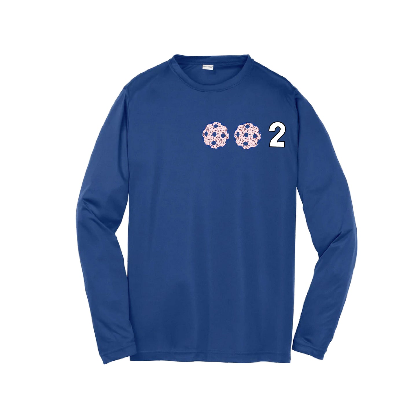 002 (Customizable 10 Pickleball Colors) | Youth Long Sleeve Pickleball Performance T-Shirts | 100% Polyester