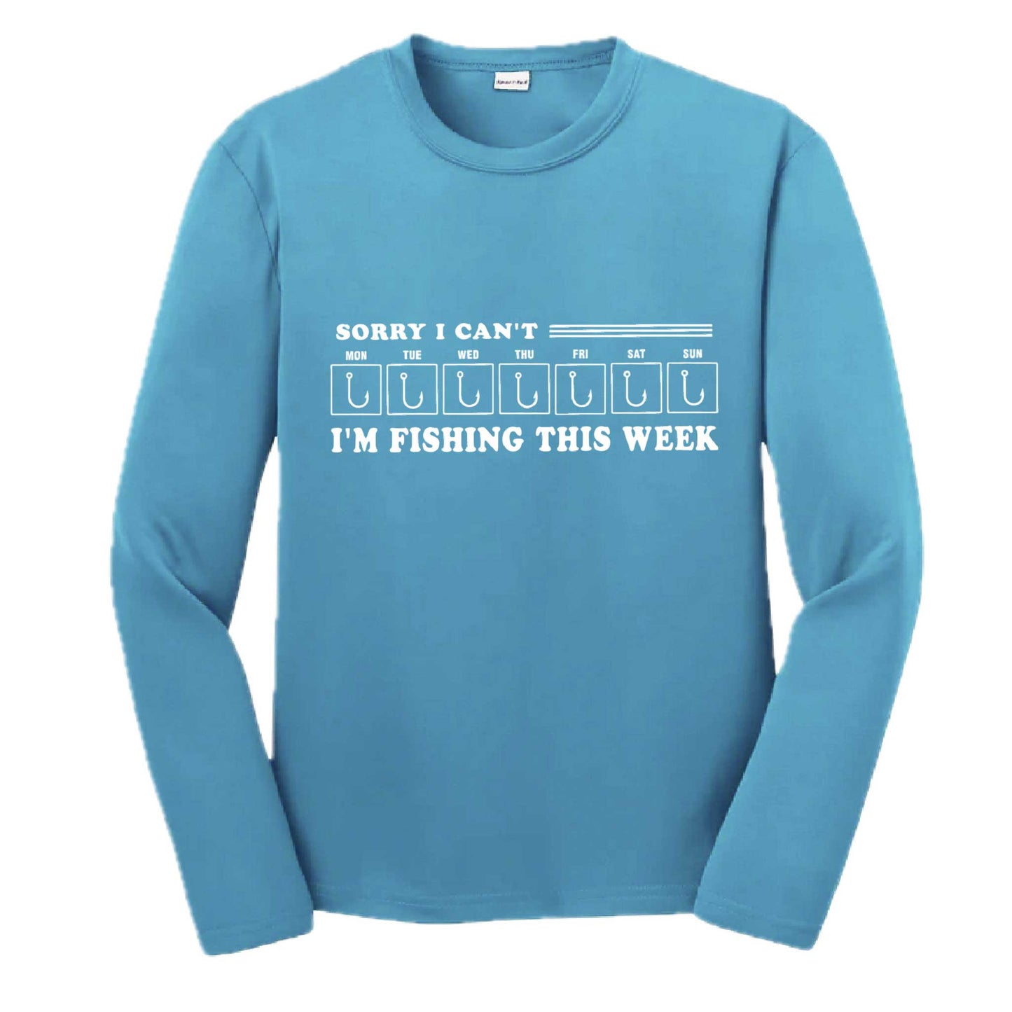 Sorry I Can't I'm Busy This Week Fishing | Youth Long Sleeve Camping T-Shirts | 100% Polyester