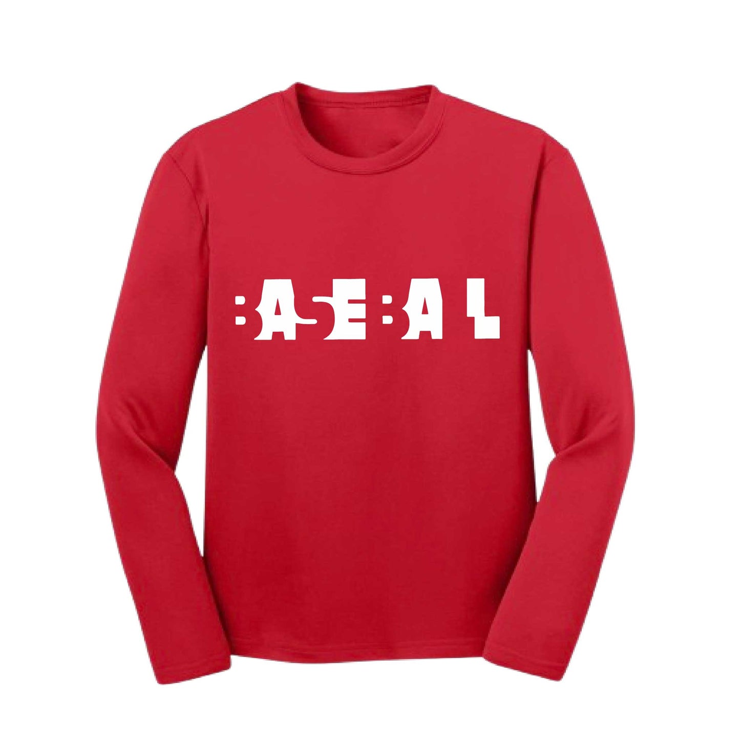 Change Up | Youth Long Sleeve Baseball Performance T-Shirts | 100% Polyester