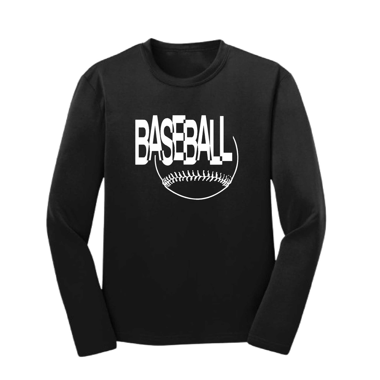 Clean Up | Youth Long Sleeve Baseball Performance T-Shirts | 100% Polyester