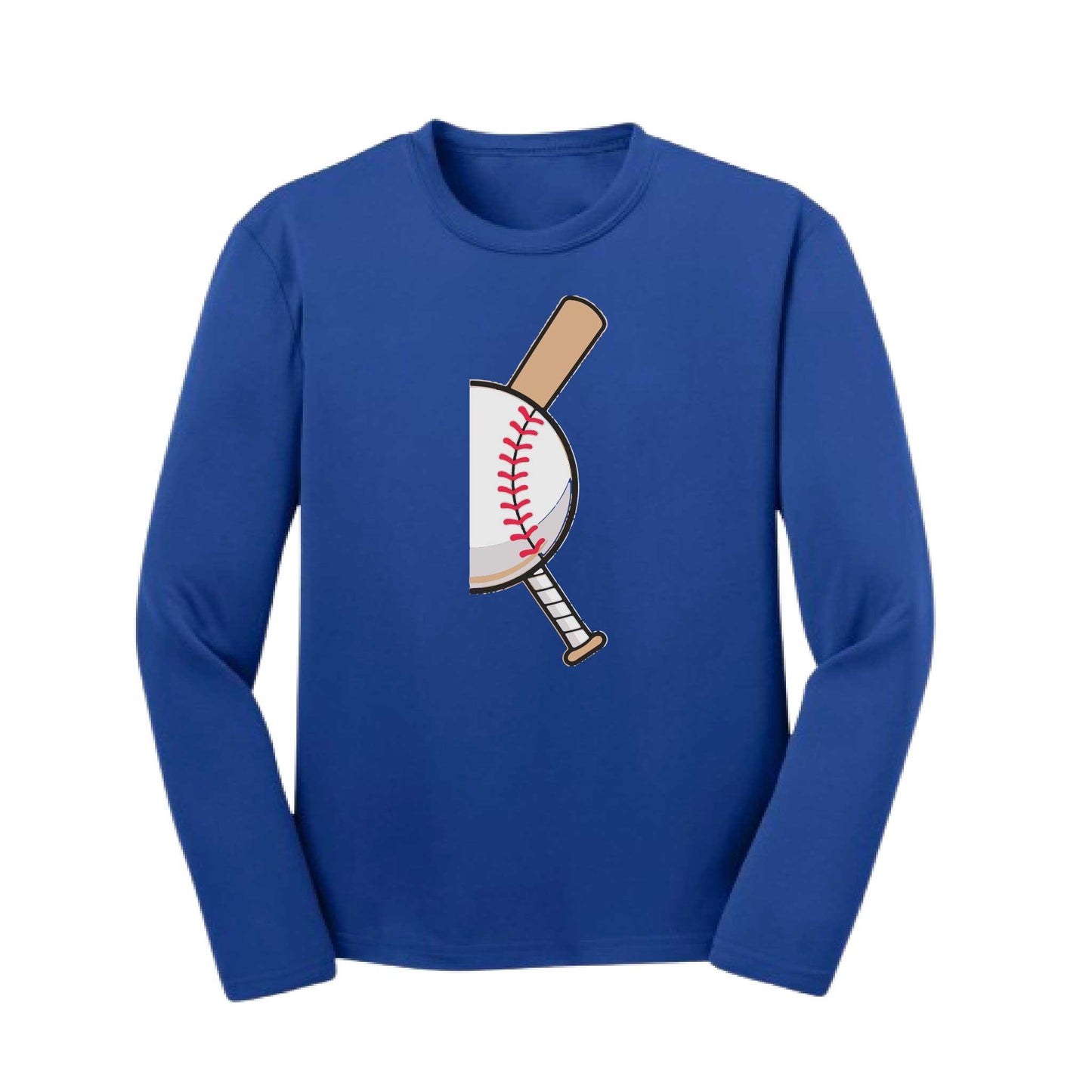 Curveball | Youth Long Sleeve Baseball Performance T-Shirts | 100% Polyester