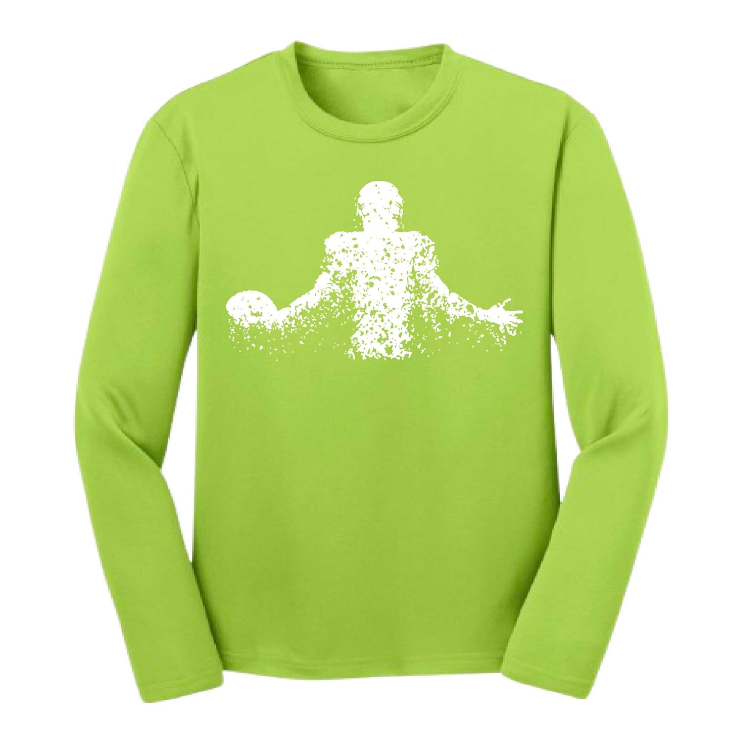 Coming Alive Football | Youth Long Sleeve Football T-Shirts | 100% Polyester