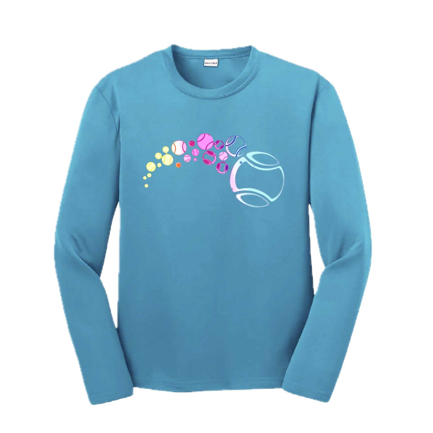 Tennis Focus | Youth Long Sleeve Tennis Performance T-Shirts | 100% Polyester
