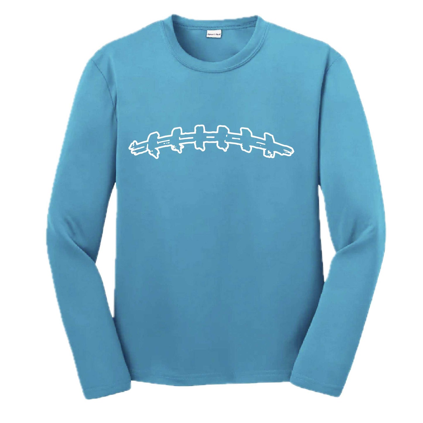 Football Laces | Youth Long Sleeve Football T-Shirts | 100% Polyester