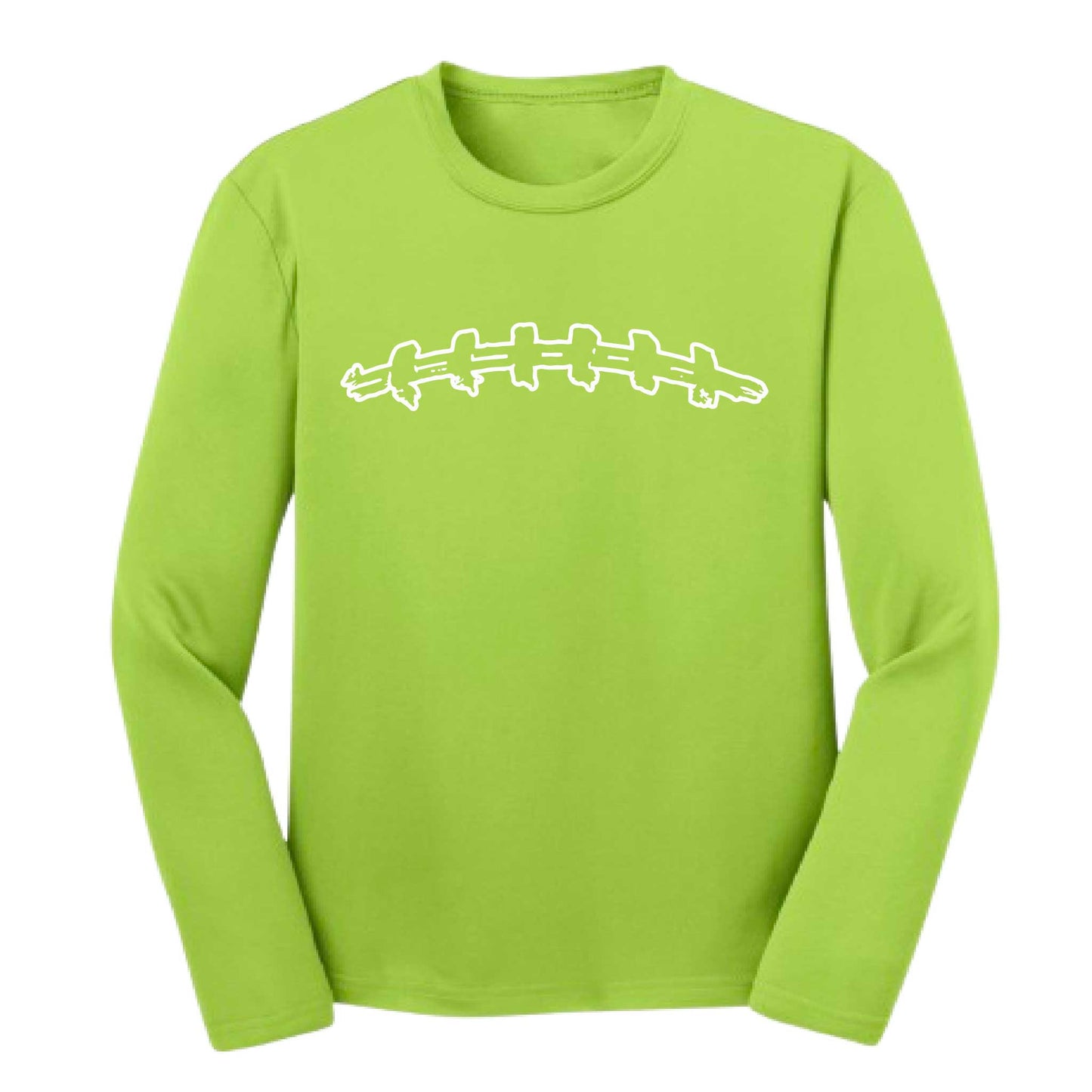 Football Laces | Youth Long Sleeve Football T-Shirts | 100% Polyester