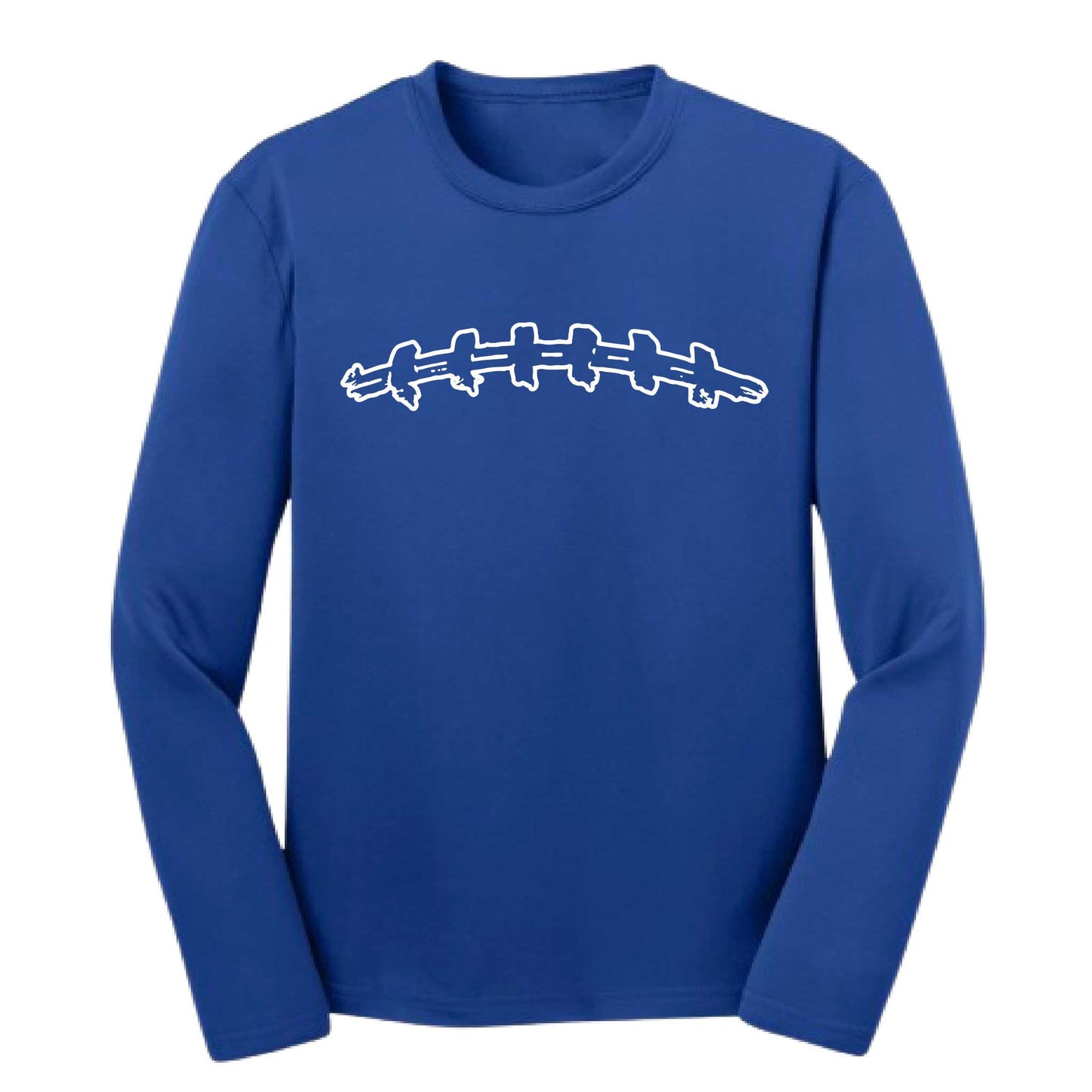 Football Laces | Youth Long Sleeve Football T-Shirts | 100% Polyester