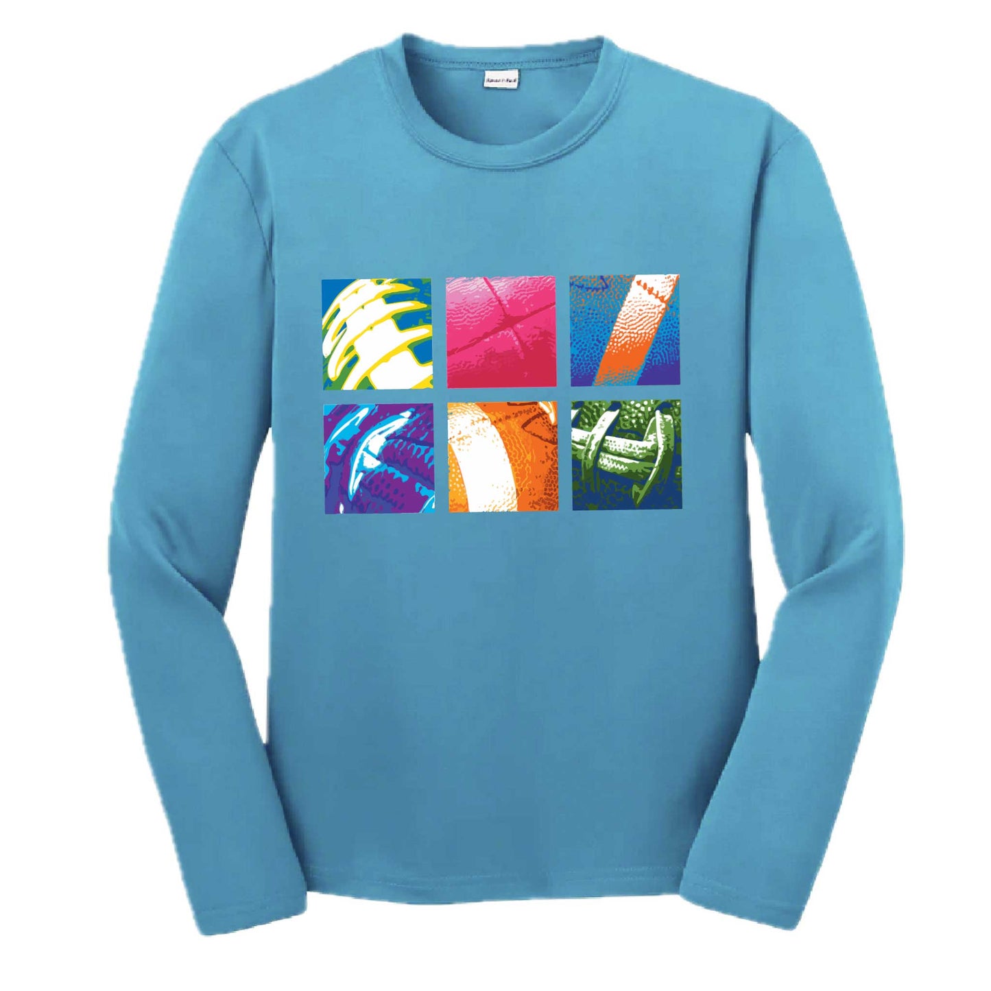 Football Squares | Youth Long Sleeve Football T-Shirts | 100% Polyester