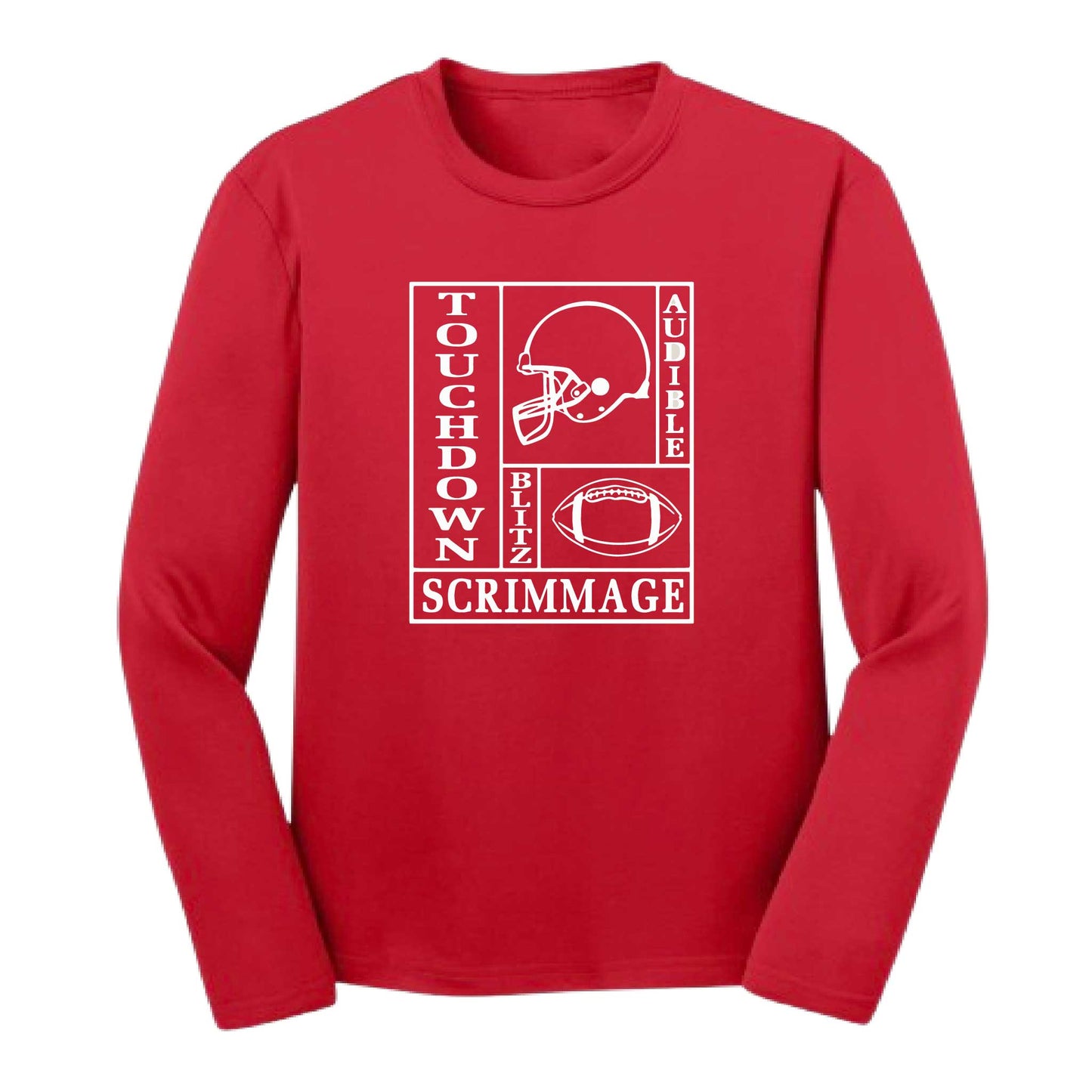 Football Zone | Youth Long Sleeve Football T-Shirts | 100% Polyester