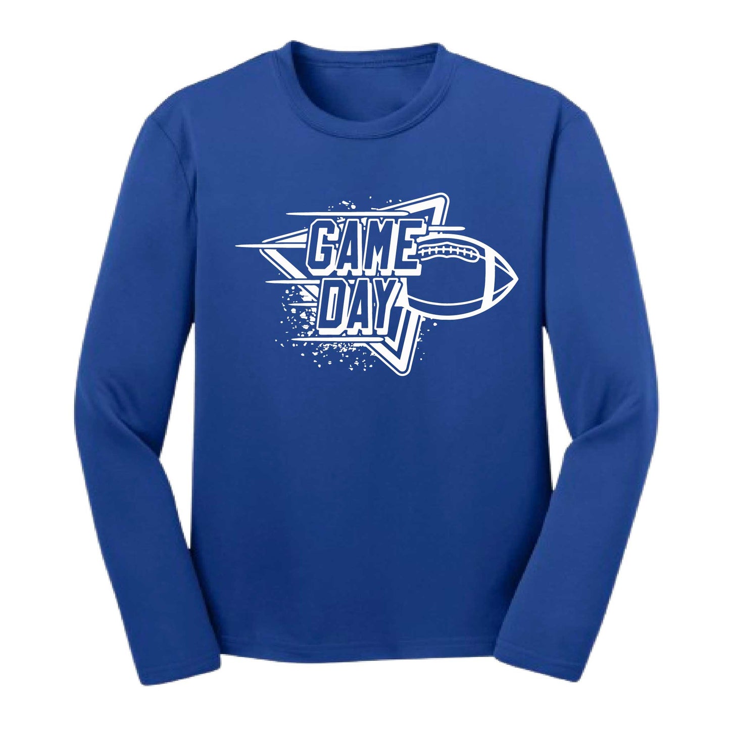 Football Game Day | Youth Long Sleeve Football T-Shirts | 100% Polyester