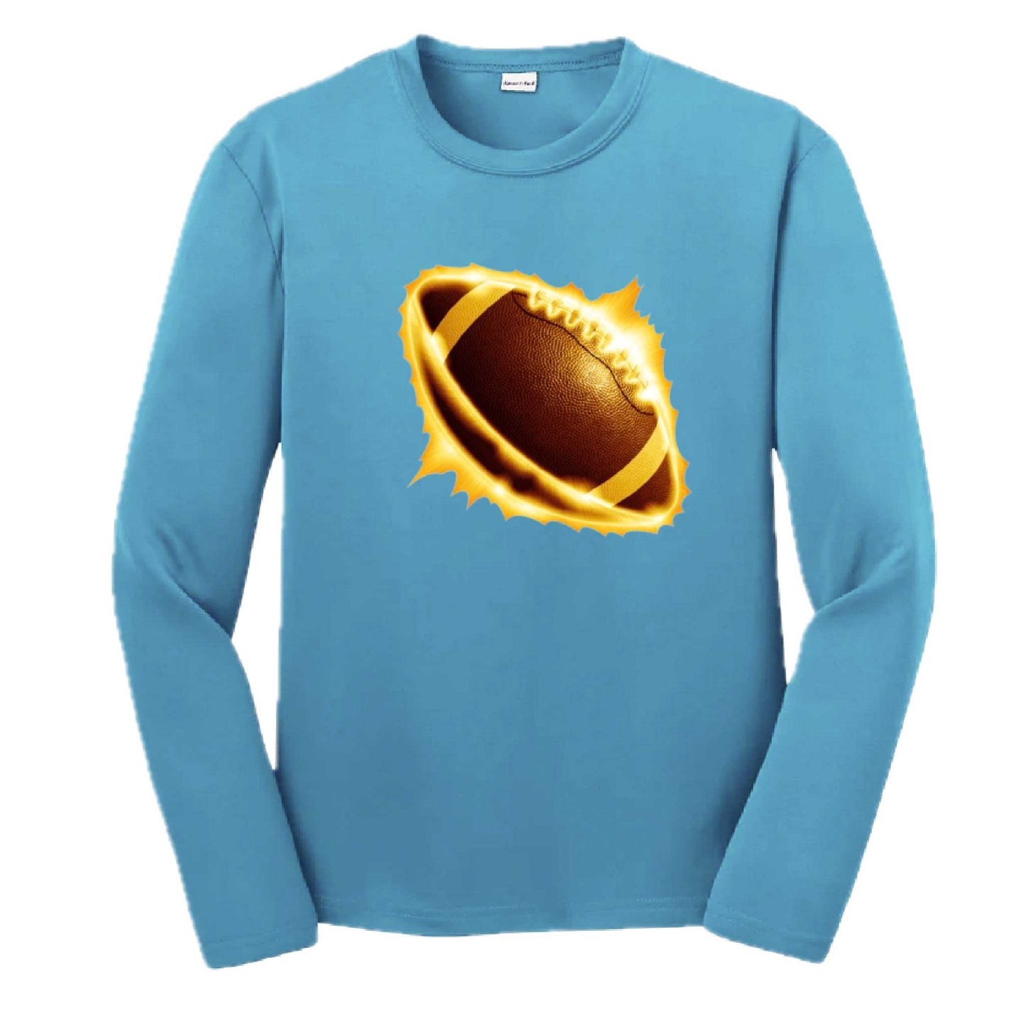 Radioactive Football | Youth Long Sleeve Football T-Shirts | 100% Polyester