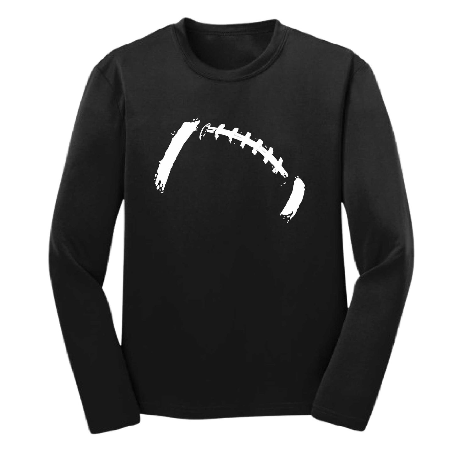 Retro Football | Youth Long Sleeve Football T-Shirts | 100% Polyester