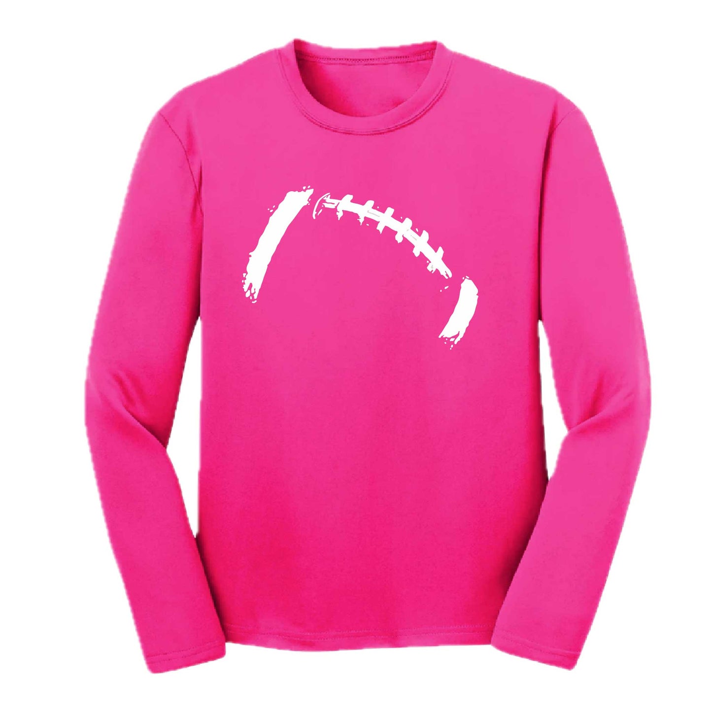Retro Football | Youth Long Sleeve Football T-Shirts | 100% Polyester