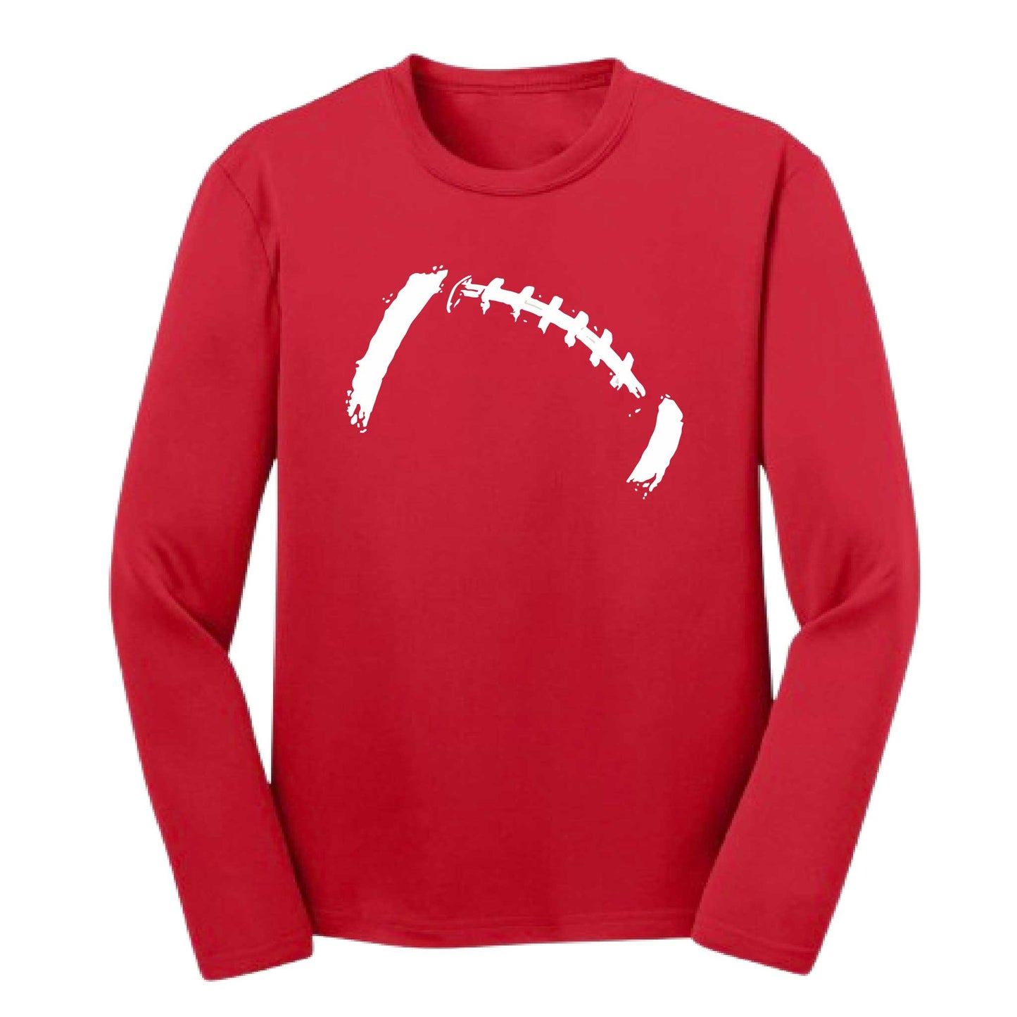 Retro Football | Youth Long Sleeve Football T-Shirts | 100% Polyester