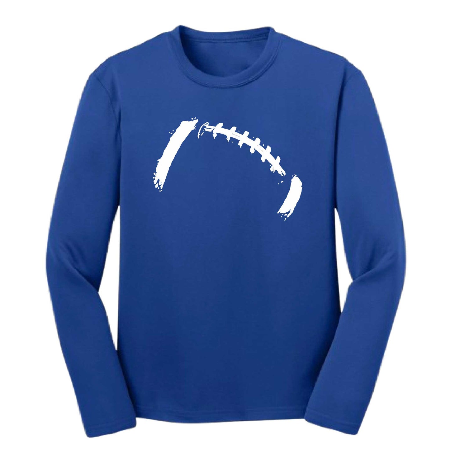 Retro Football | Youth Long Sleeve Football T-Shirts | 100% Polyester