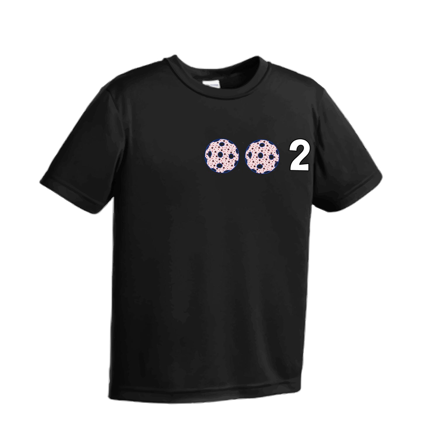 002 (Customizable 10 Pickleball Colors) | Youth Short Sleeve Pickleball Performance T-Shirts | 100% Polyester