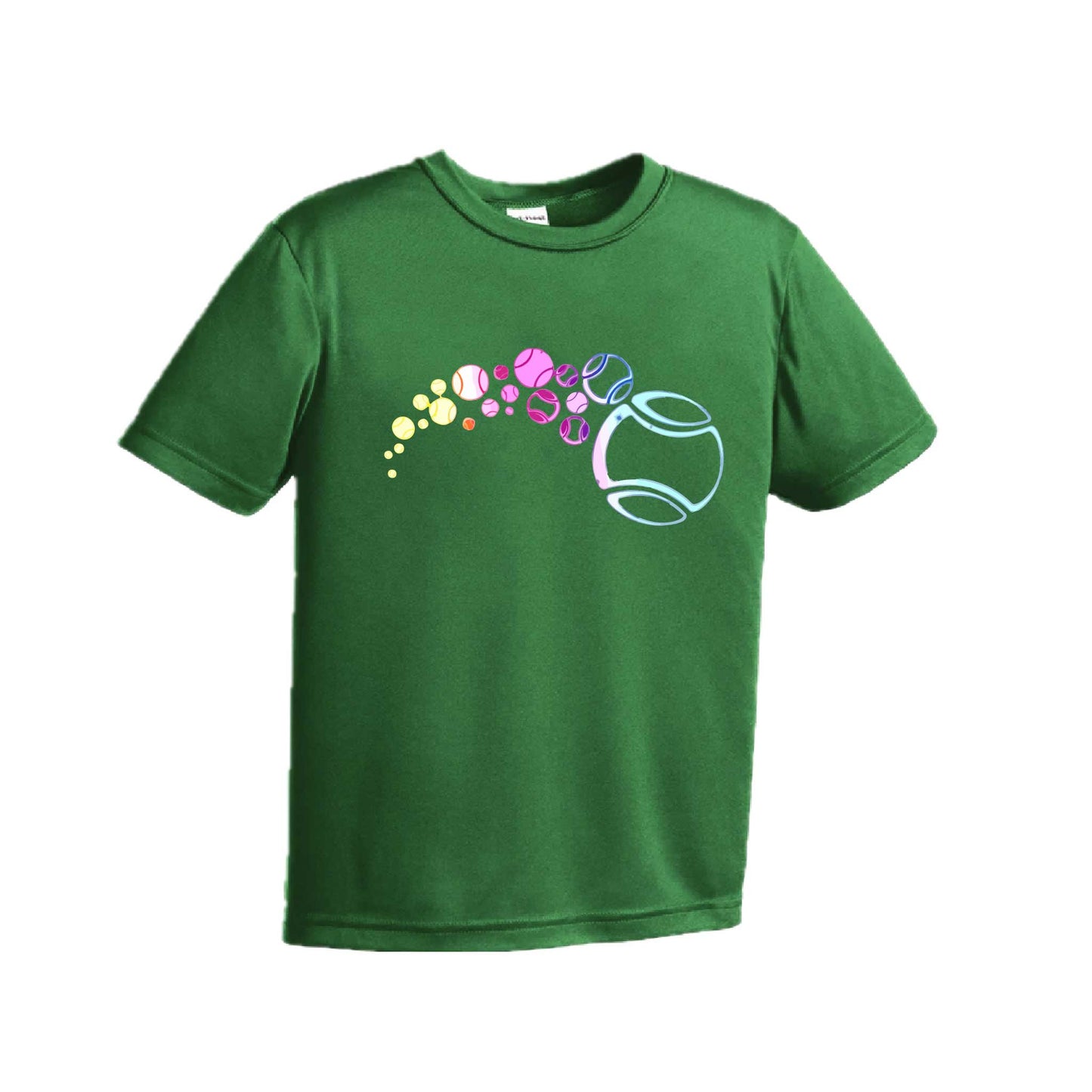 Tennis Focus | Youth Short Sleeve Tennis Performance T-Shirts | 100% Polyester
