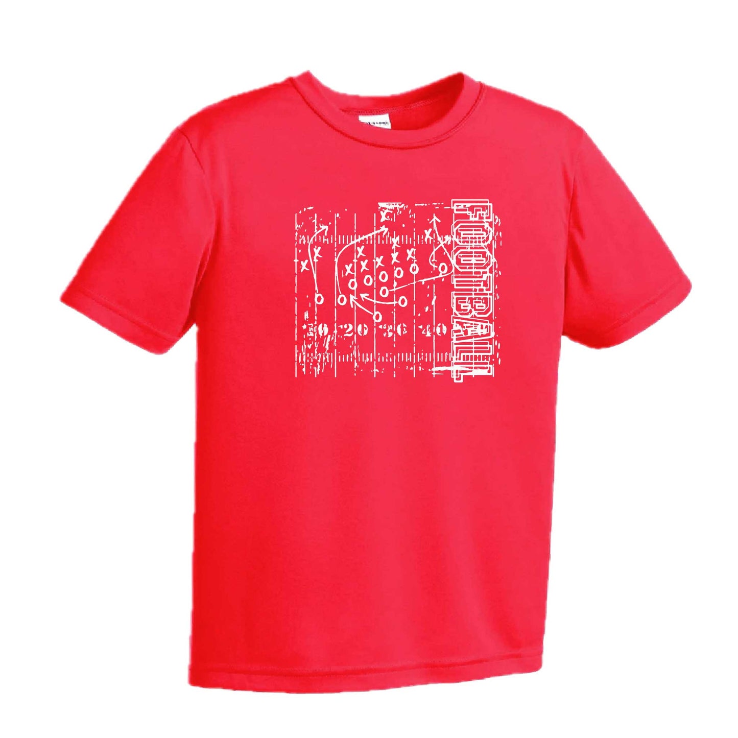 Football Field | Youth Short Sleeve Football T-Shirts | 100% Polyester