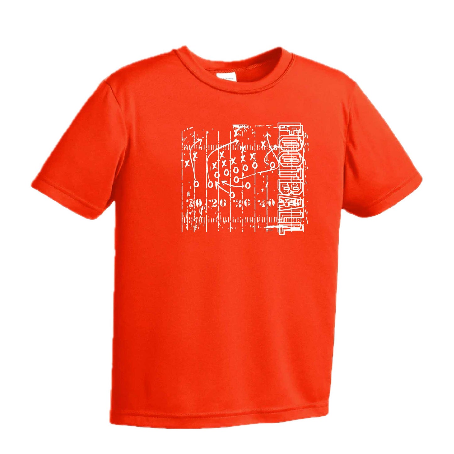 Football Field | Youth Short Sleeve Football T-Shirts | 100% Polyester