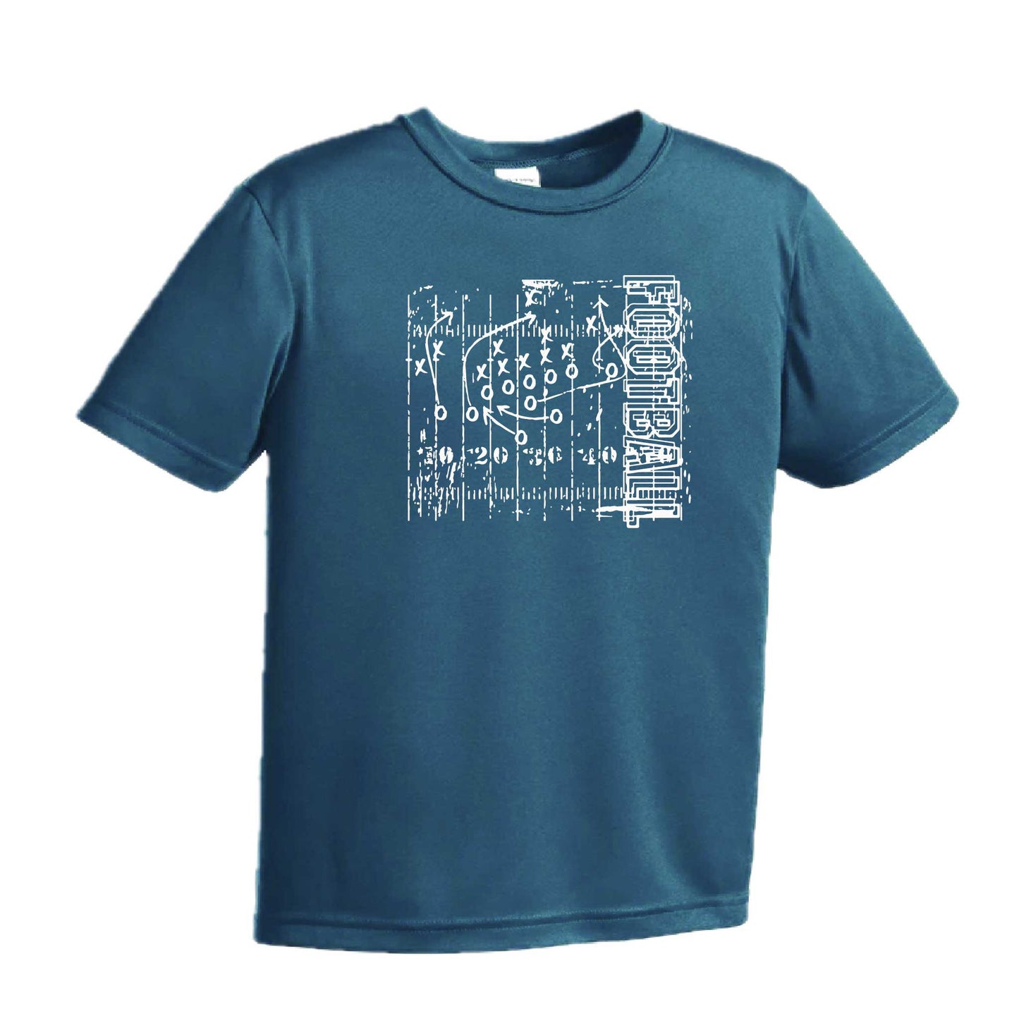 Football Field | Youth Short Sleeve Football T-Shirts | 100% Polyester