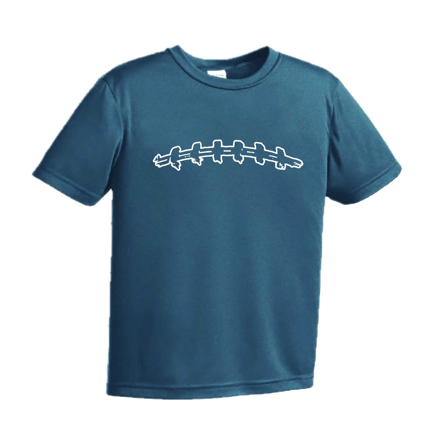 Football Laces | Youth Short Sleeve Football T-Shirts | 100% Polyester