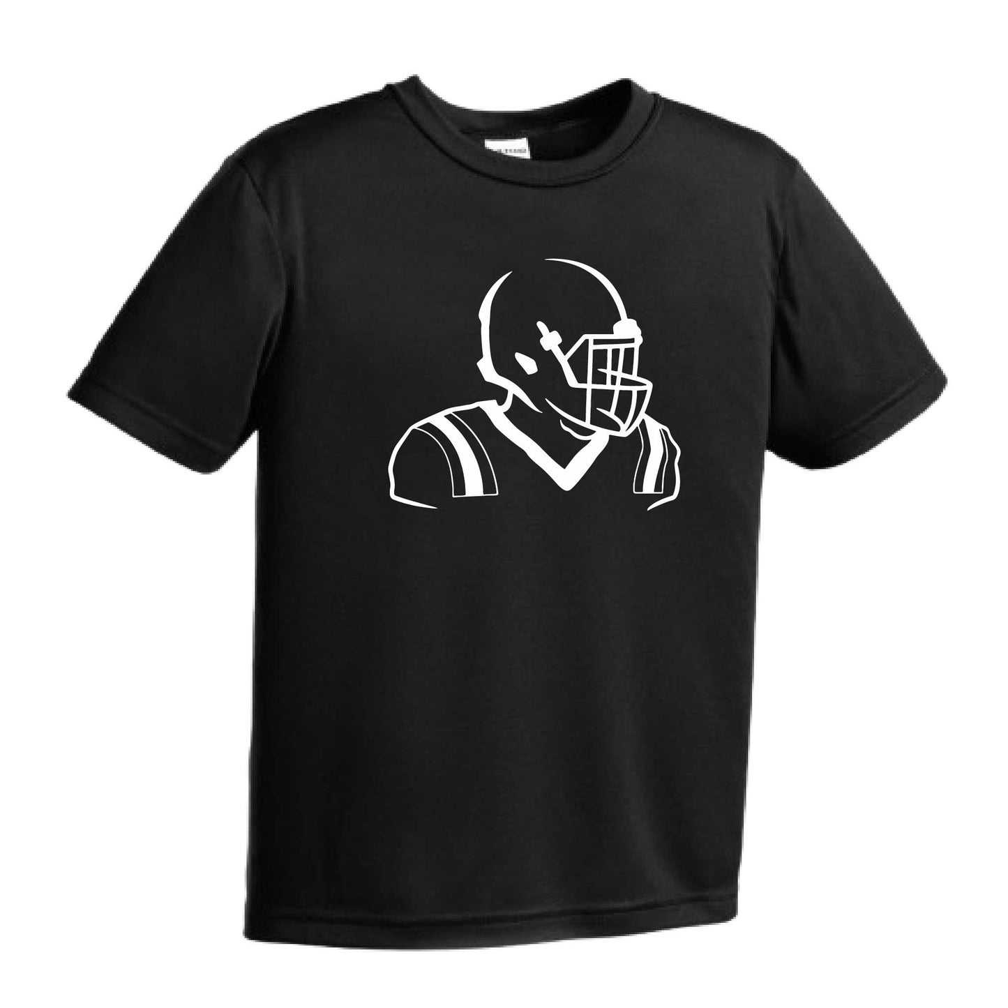 Football Player | Youth Short Sleeve Football T-Shirts | 100% Polyester