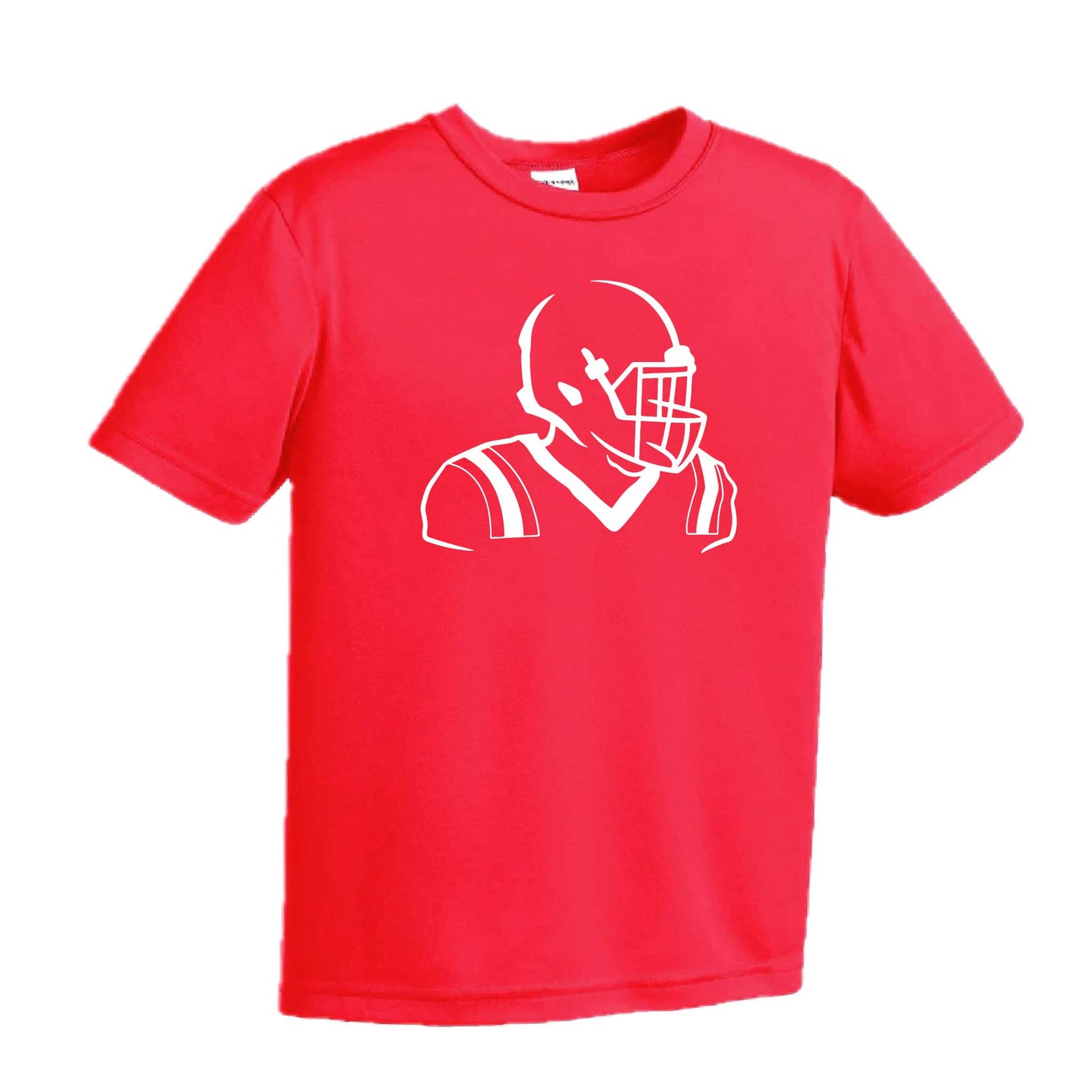 Football Player | Youth Short Sleeve Football T-Shirts | 100% Polyester