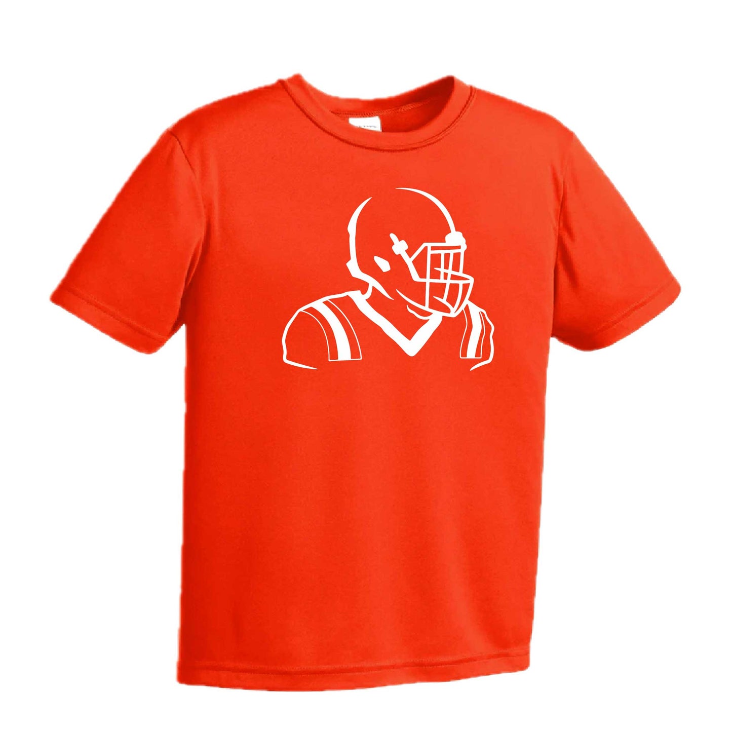 Football Player | Youth Short Sleeve Football T-Shirts | 100% Polyester