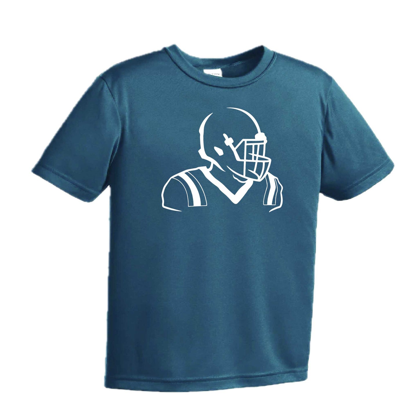 Football Player | Youth Short Sleeve Football T-Shirts | 100% Polyester