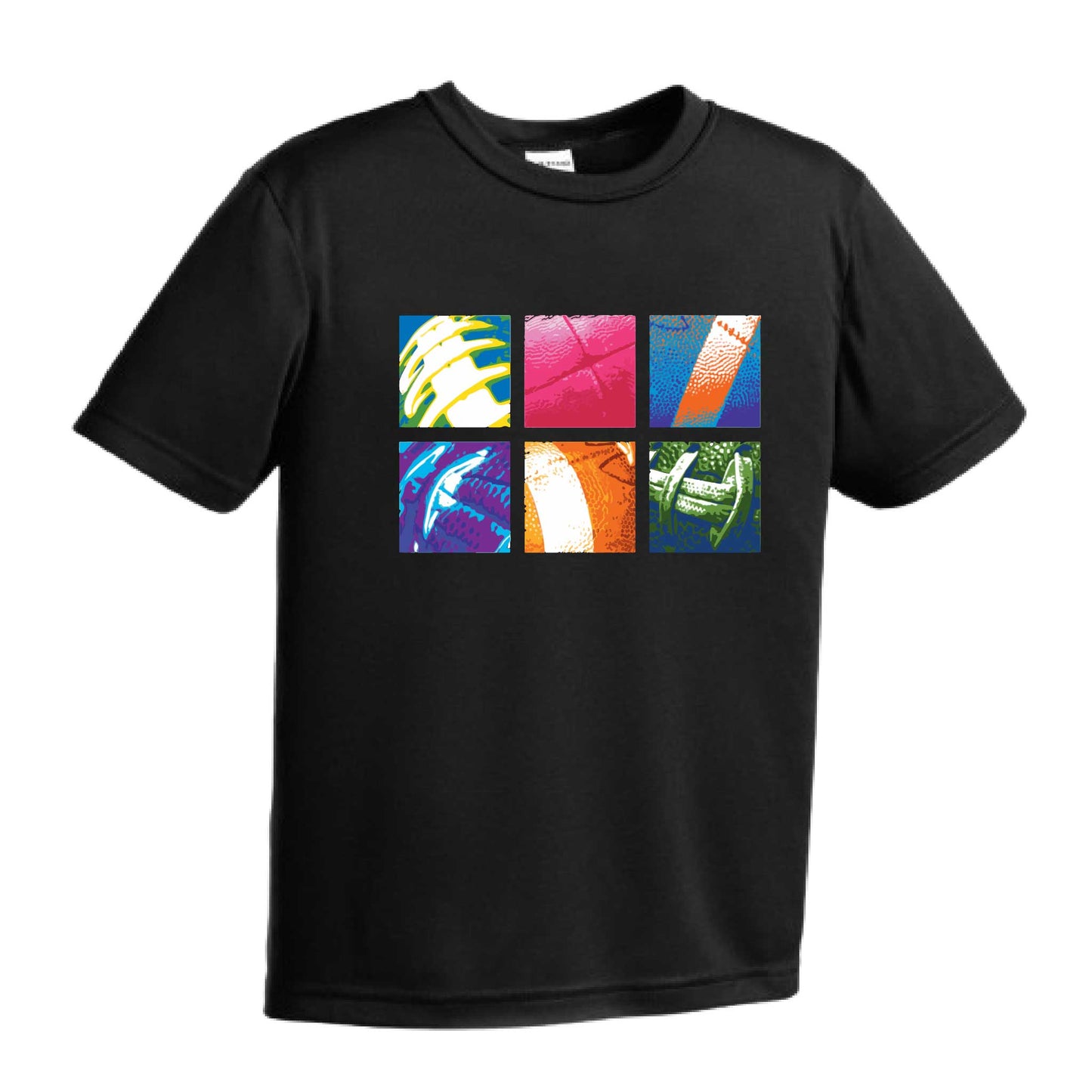 Football Squares | Youth Short Sleeve Football T-Shirts | 100% Polyester